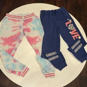 Pink Velvet Sweat Pants (2) 10-12